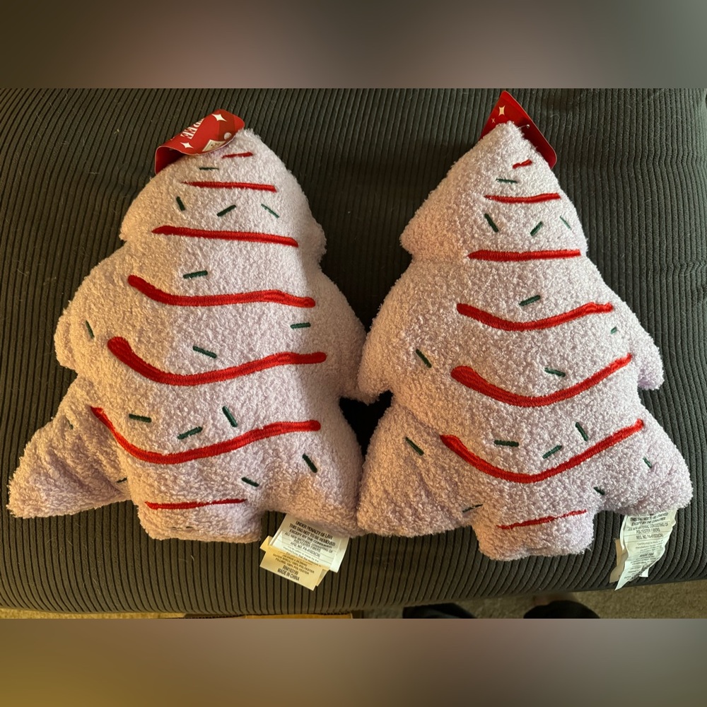 Five Below Little Debbie Christmas Tree Cake Pillows